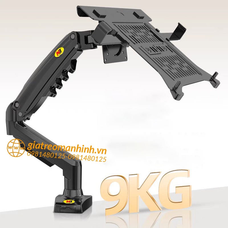 Combo NB-F80 & Kẹp Laptop - FP2 Giá Đỡ , Kẹp Latop - Máy Tính Bảng 10 -17Inch - Chính Hãng NB