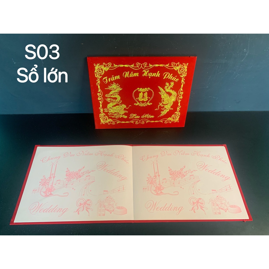 Sổ viết cưới - Sổ ký tên lớn đẹp trang trí trong lễ cưới