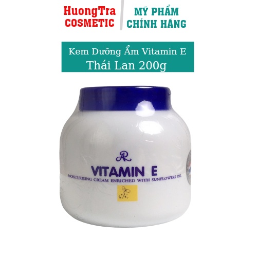 Kem Dưỡng Ẩm Body &amp; Face Vitamin E Thái Lan 200g