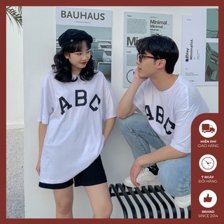Áo phông đôi in chữ đơn giản hiện đại - AP592