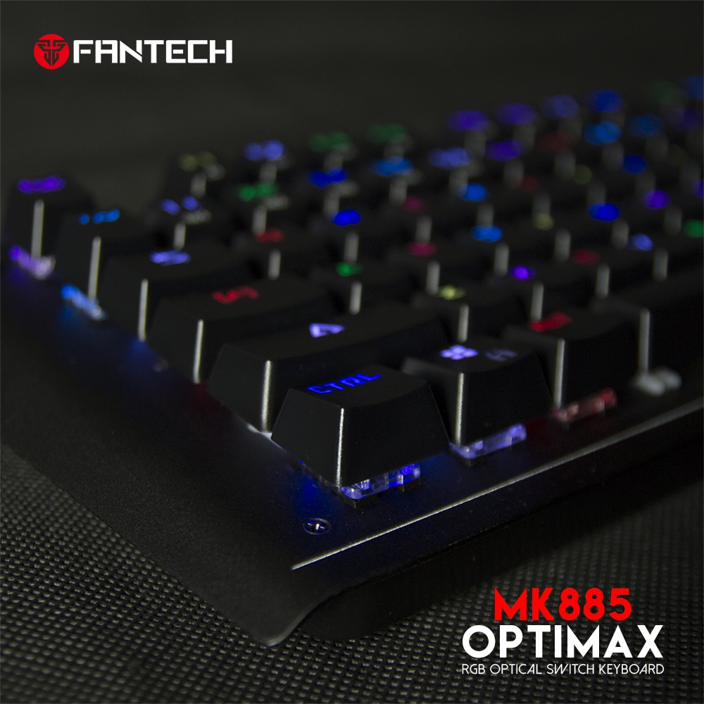 Bàn Phím Cơ Gaming Full-sized Có Dây Fantech MK885 OPTIMAX Outemu Optical Blue Switch LED RGB Full Anti Ghosting