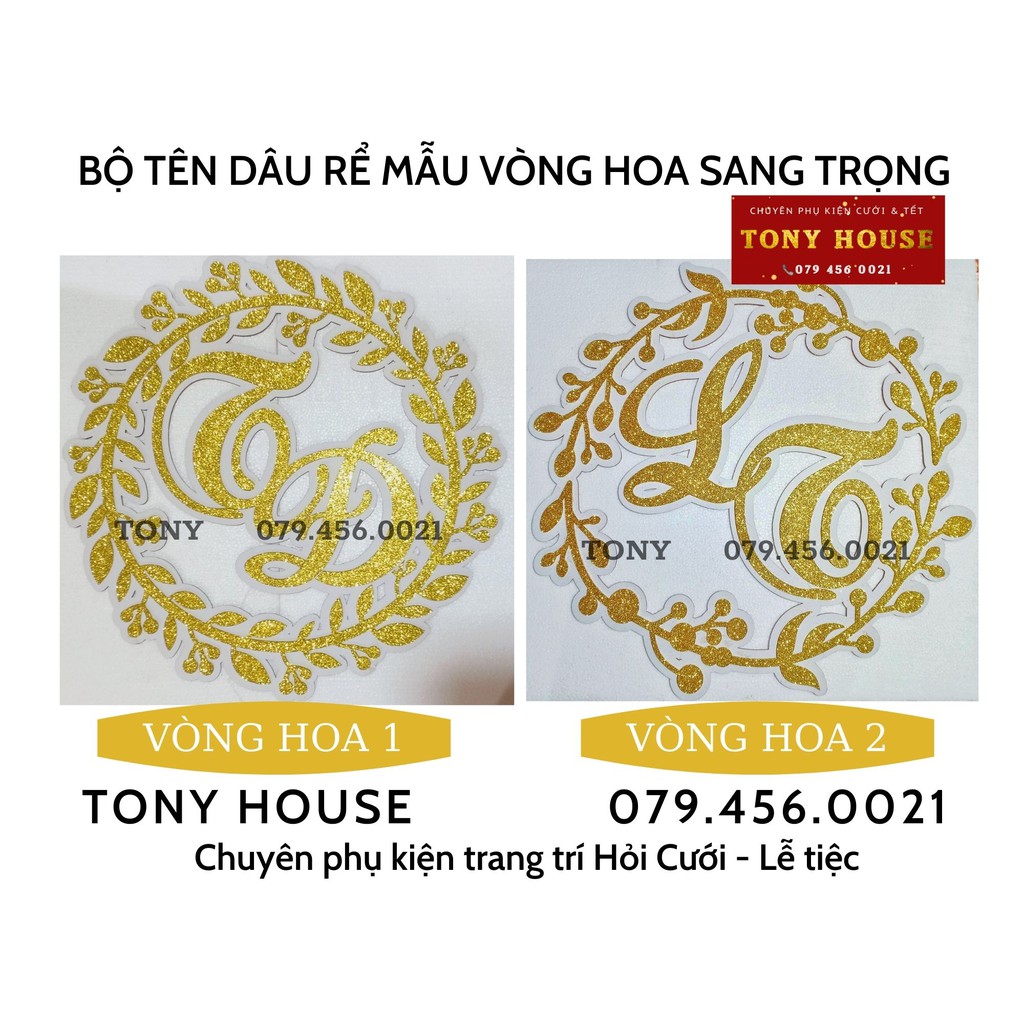 CHỮ LỒNG TÊN CÔ DÂU CHÚ RỂ SANG TRỌNG (nội dung theo yêu cầu)