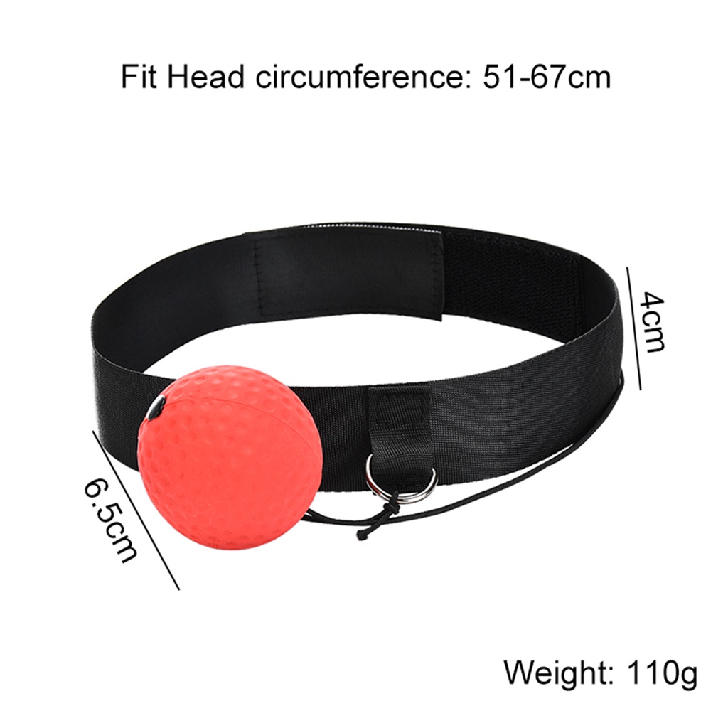 Đai đeo đầu gắn quả bóng phản xạ khi tập boxing
