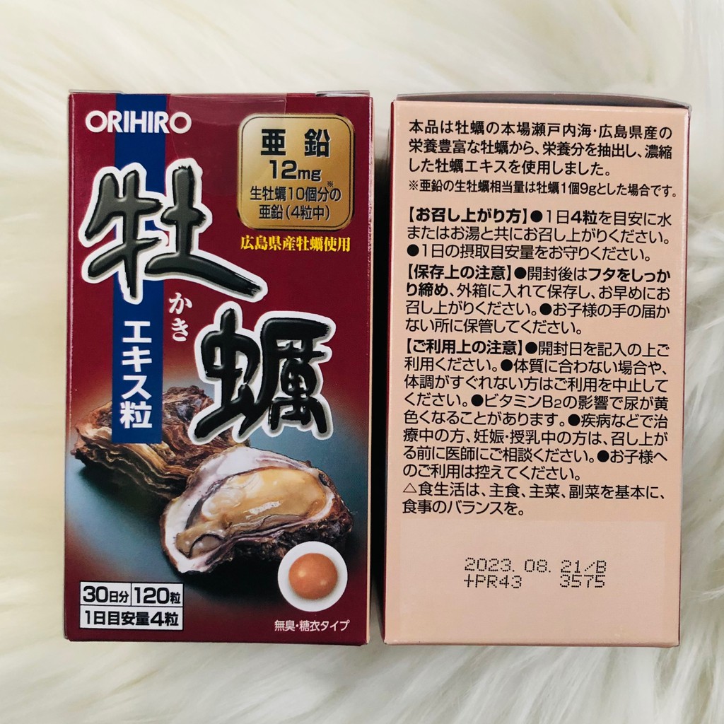 Tinh chất hàu nhật -Japan oyster 120 viên