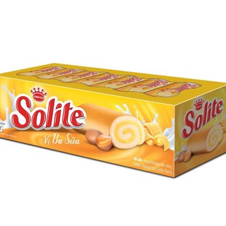 Bánh Solite Cuộn Kem Swissroll  - Kinh Đô ( Hộp 20 cái x 18g )