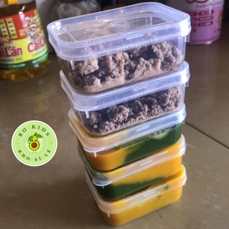 Hộp Đựng Thực Phẩm Có Lắp Cho Bé Để Tủ Lạnh Việt Nhật 6685-1 hộp chia đồ ăn dặm cho bé, có nắp đậy, an toàn vệ sinh