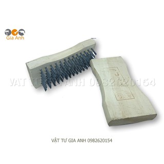 Bàn chải đánh gỉ sắt cán gỗ