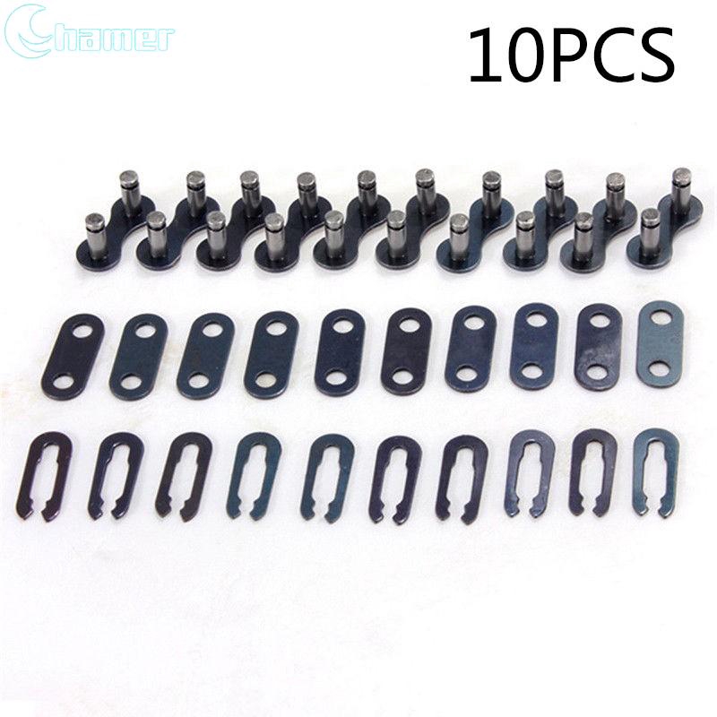 10 Pcs Bicycle Bike Single Speed Quick Chain Master Link Connector/Repair Kit