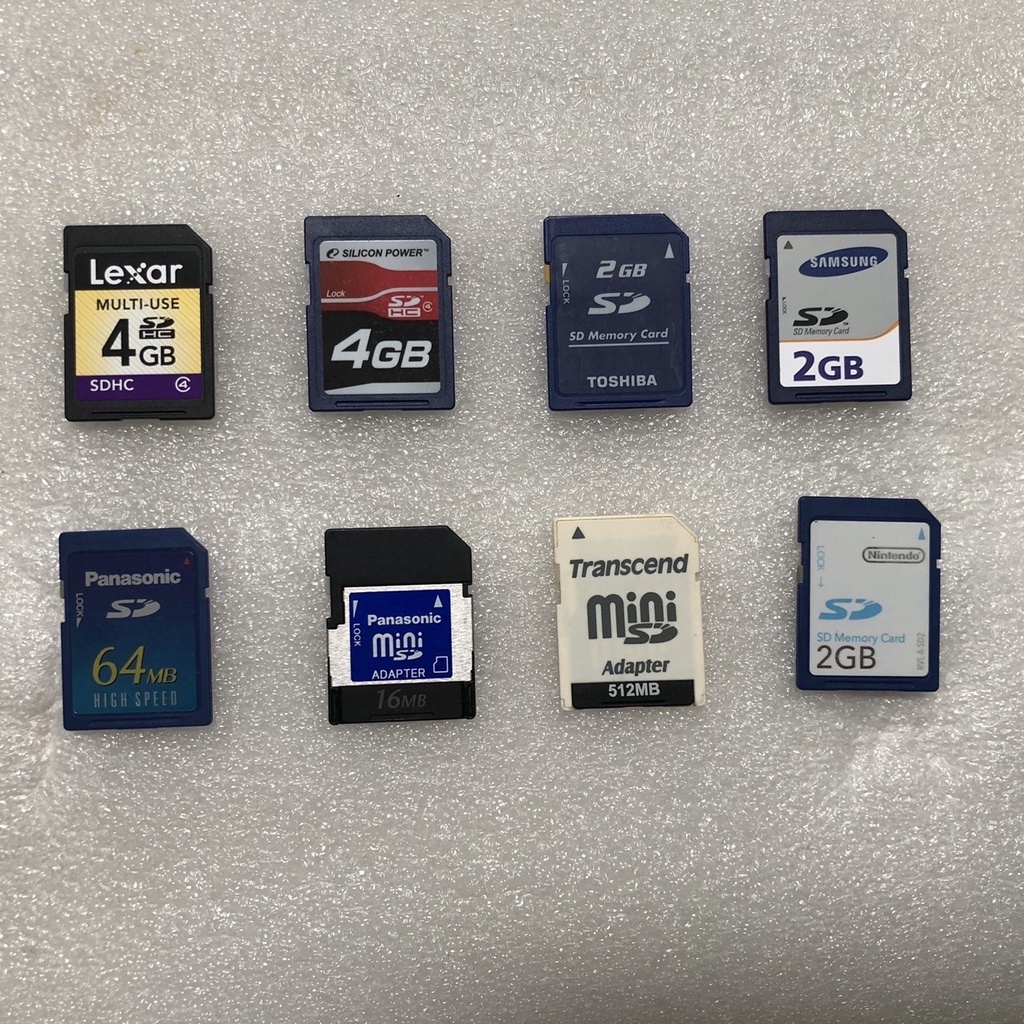 Thẻ nhớ microSDHC, SDHC 2Gb, 4GB, 8GB 32Gb chính hãng đã qua sử dụng