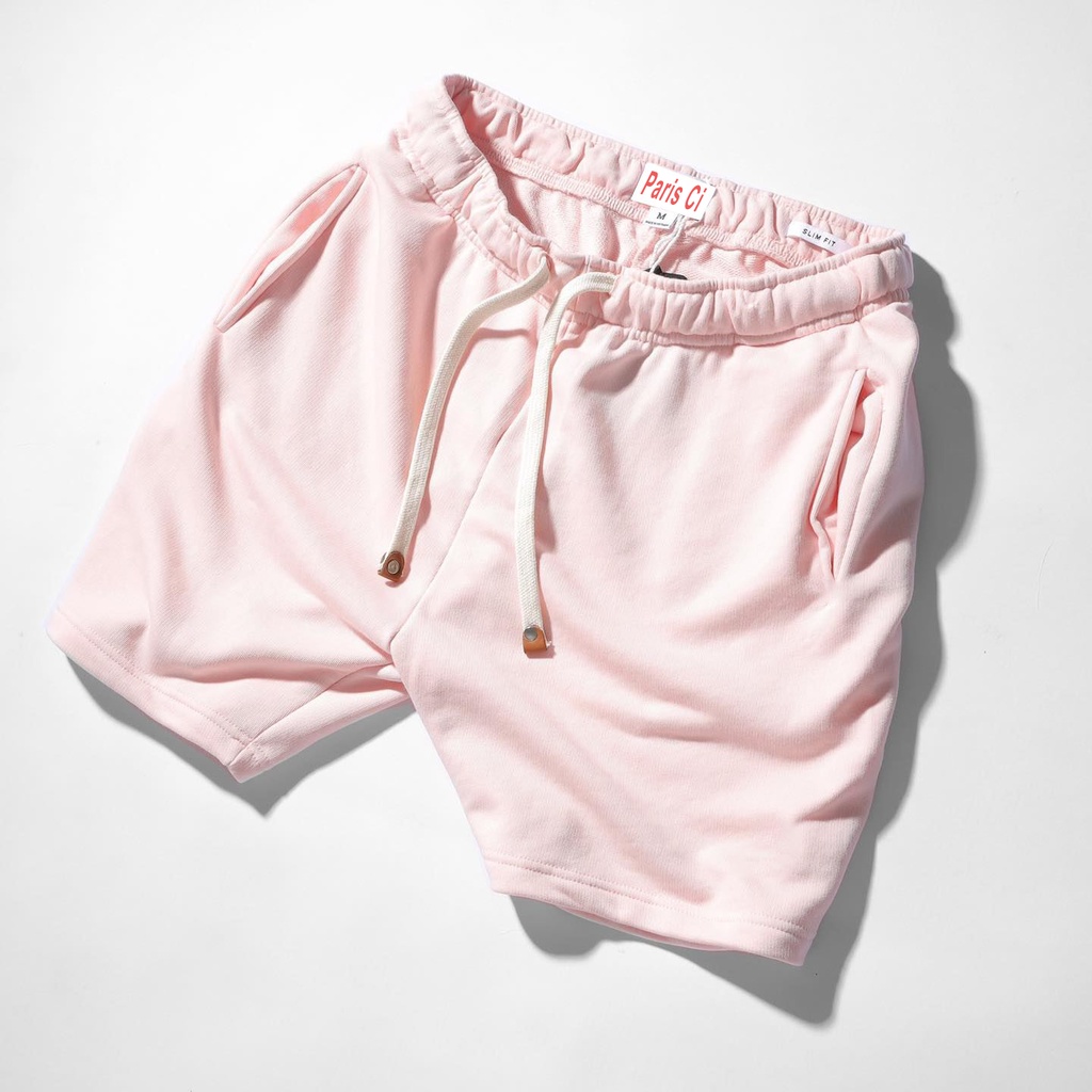 Quần short nỉ nam cao cấp, chất vải da cá chân cua mềm mịn unisex PARIS CI SH01