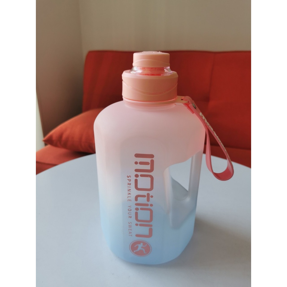 Bình Đựng Nước Thể thao Tập Gym 2000ml Siêu To Tiện Dụng Đem Đi Mọi Nơi Nhắc Nhở Thời Gian Uống Nước