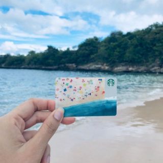 Thẻ Starbucks Hàn Quốc - Phiên bản bãi biển mùa hè (kèm bì thư)