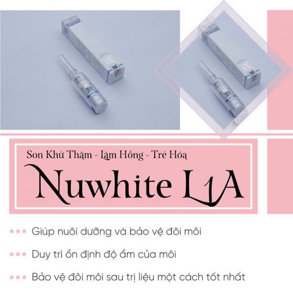 BioWhite L1A - Kem Làm Hồng Môi (Hàng MỸ). Dòng Sản Phẩm NuWhite Bán Chạy Nhất Thị Trường. Hiệu Quả Nhanh & An Toàn