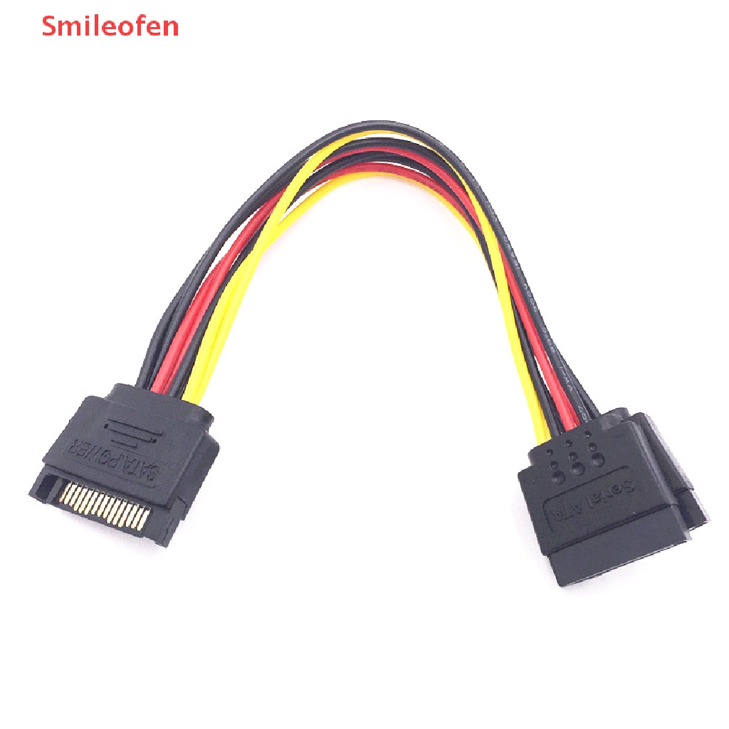 Dây Cáp Mở Rộng Nguồn Ổ Cứng SATA II 15Pin SATA Male Sang 2 Female 15Pin Mới