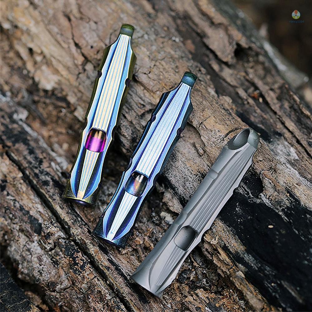 Còi Thổi Khẩn Cấp Siêu Nhẹ Bằng Titan Kèm Dây Phản Quang Tiện Dụng Mang Theo Du Lịch Cắm Trại