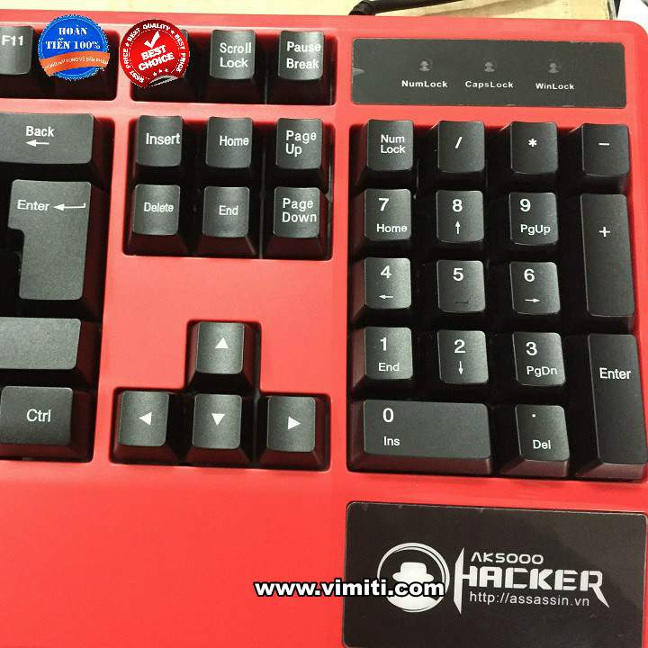 SIÊU HOT  Bàn phím giả cơ giá rẻ Assassins AK5000 dùng để chơi game, làm việc văn phòng