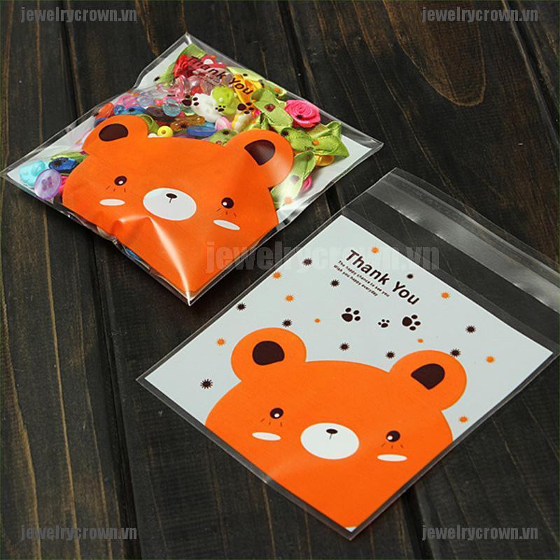 Set 100 Túi Bóng Kính Đựng Bánh Kẹo Xinh Xắn