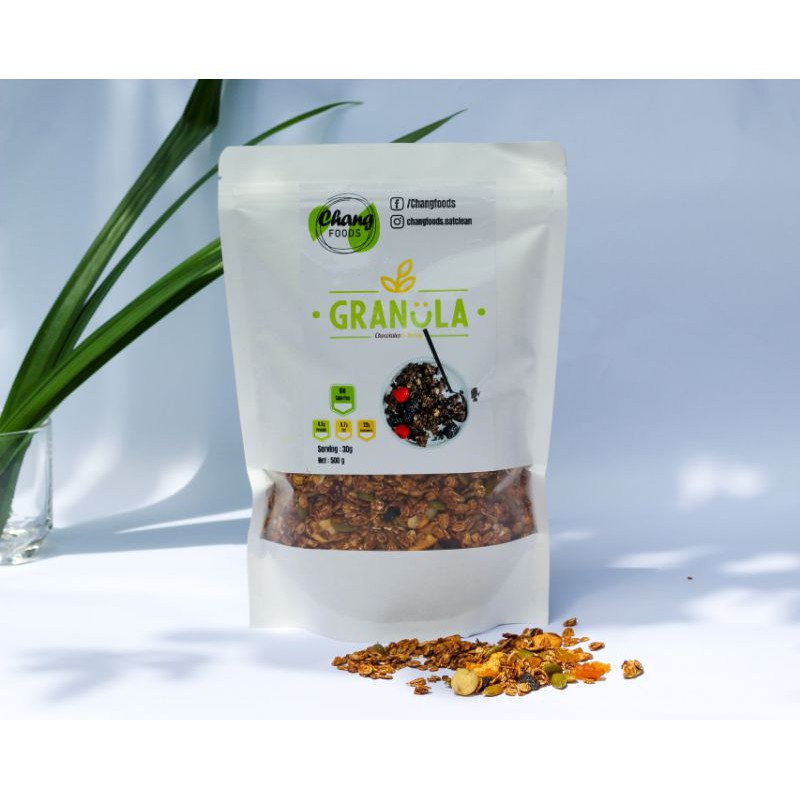 Granola vị Chocolate ( Tặng giáo án và chế độ ăn giảm cân )