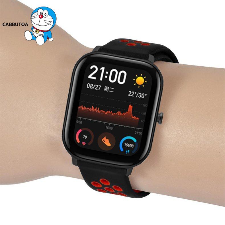 Dây Đeo Silicon Hai Màu Cho Đồng Hồ Amazfit Gts