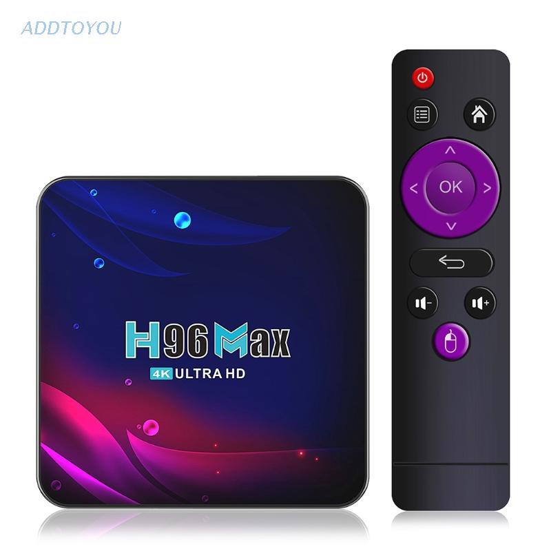 Bộ Tv box H96 Max V11 dung lượng 16/32/64GB Bluetooth 4.0 cho Android 11 4K/TV thông minh