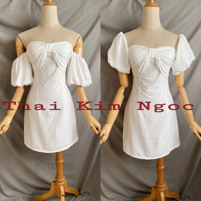 Đầm xoè cúp ngực tay bí | BigBuy360 - bigbuy360.vn