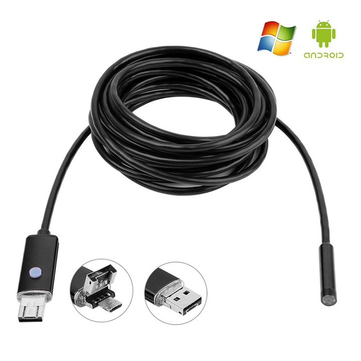 Máy nội soi kết nối usb, camera nội soi mini cao cấp có cổng USB công nghệ mới