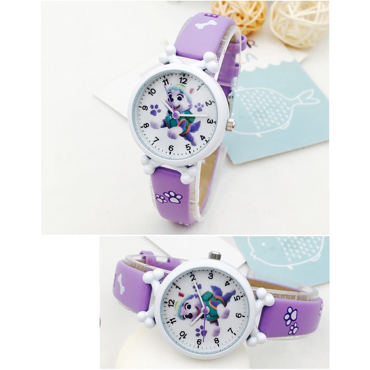Đồng hồ đeo tay cho bé hình chú chó cứu hộ PawPatrol nhiều màu