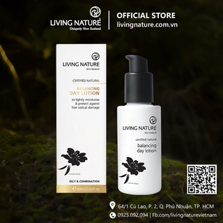 [Official Store] Lotion dưỡng ẩm da dầu mụn Living Nature Balancing Day Lotion 50ml/ 60ml