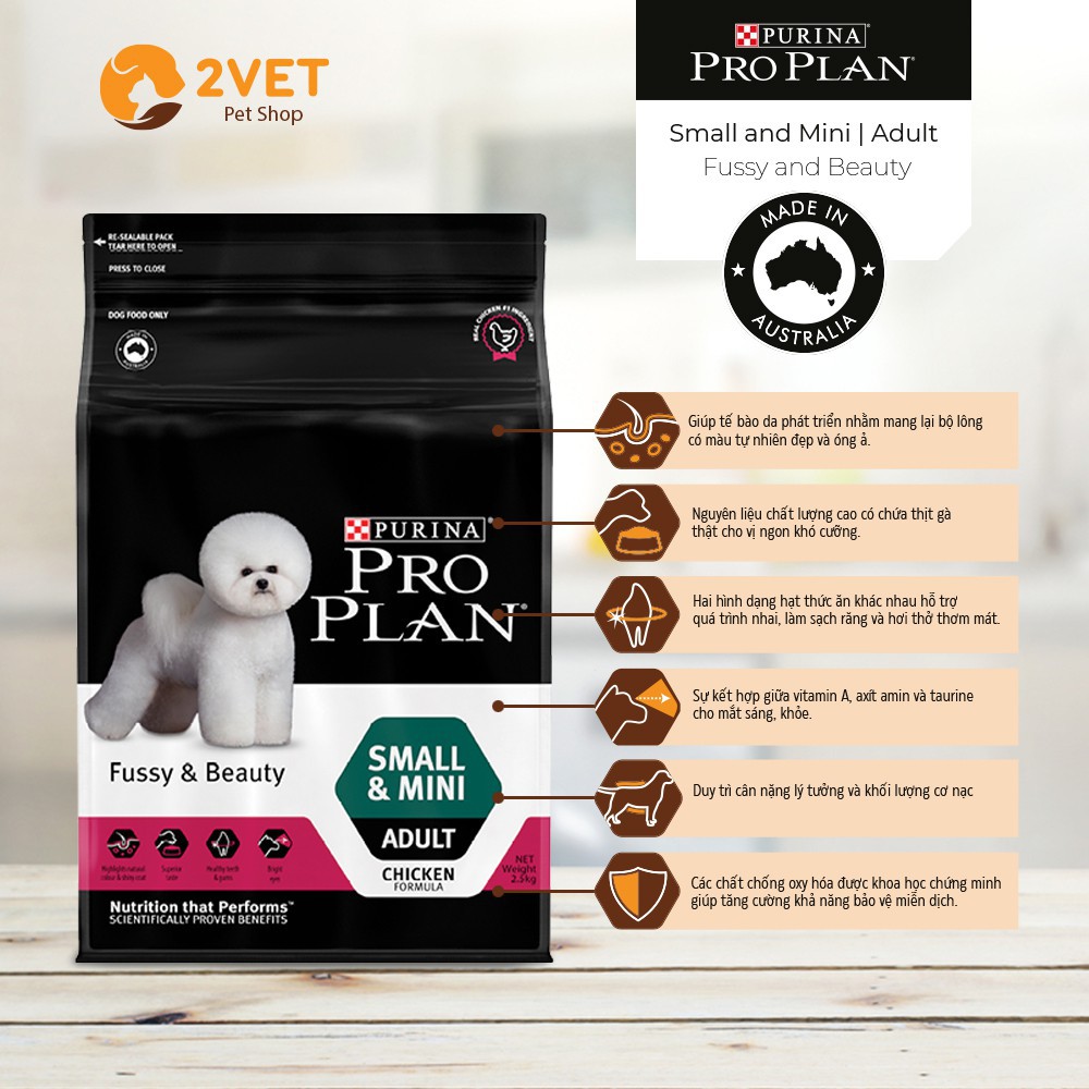 Hạt Purina Pro Plan - Dành Cho Cún Gặp Tình Trạng Kén Ăn - Dưỡng Da Lông Khỏe Đẹp - Túi 2,5Kg - Hàng Nhập Khẩu