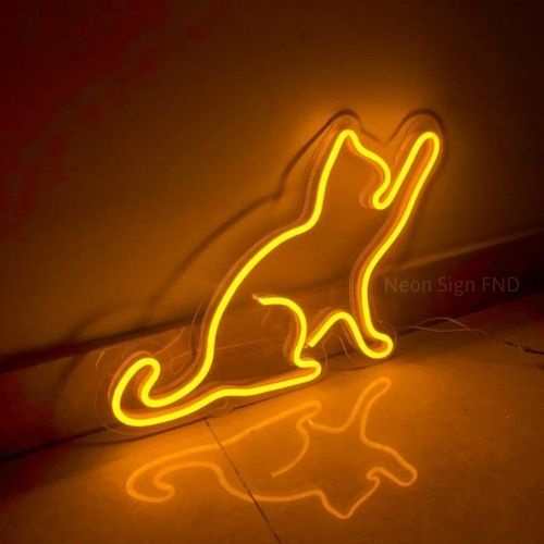 Đèn Decor Trang Tri Phòng Ngủ Led Neon Sign Mèo Leon