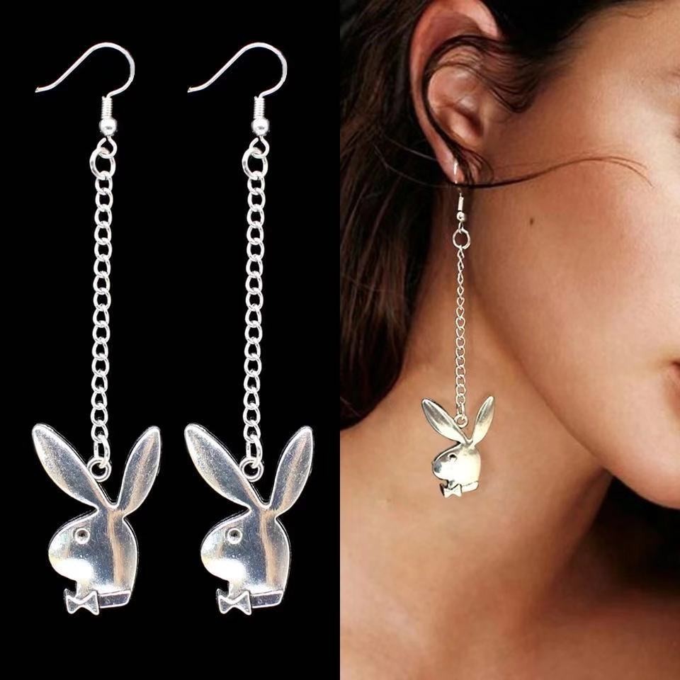 Khuyên Tai Bông Tai Nữ Hình Chú Thỏ Dáng Dài