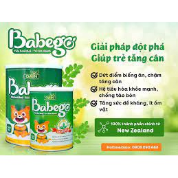 Sữa bột Babego giúp ăn ngon,tăng hấp thu,cải thiện tiêu hóa - KC051