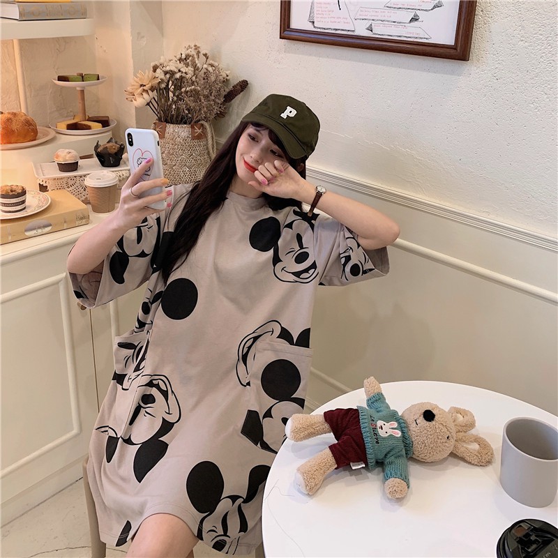 Sleep Female Summer 2021 New Short Sleeve Thin Home Clothing Korean Version Of Loose Big Chi Fat Mm Pajamas Female Home