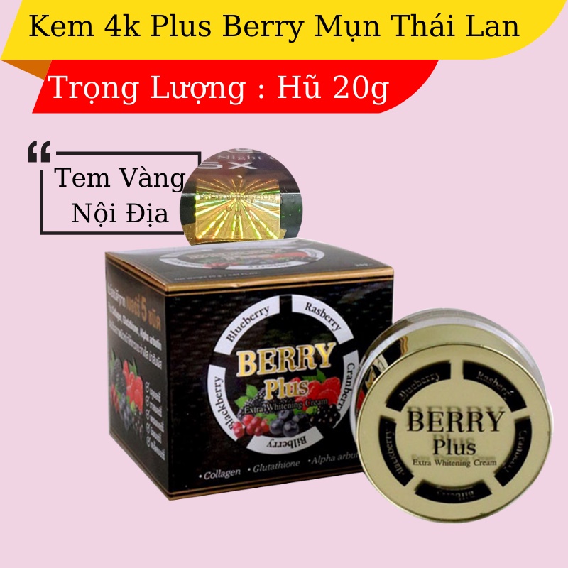 Kem 4K BERRY PLUS Mẫu Mới