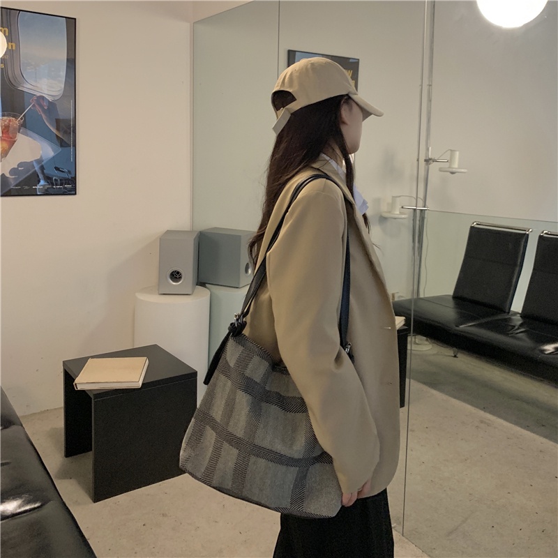 Túi Xách Vải Canvas Cỡ Lớn In Họa Tiết Thổ Cẩm Xinh Xắn Cho Nữ