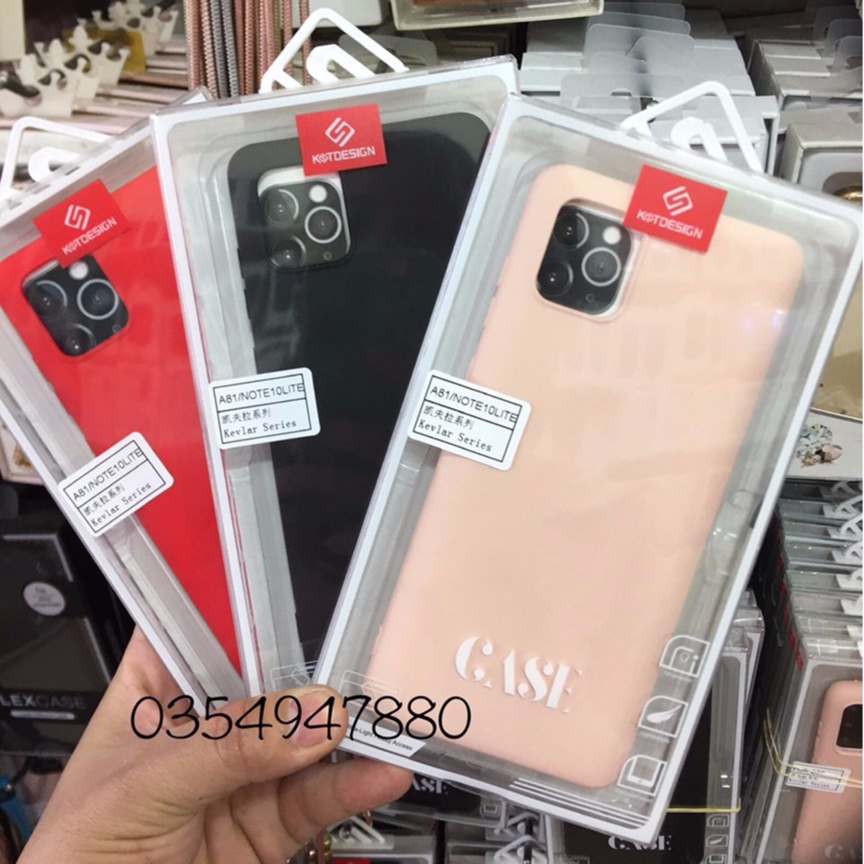 Ốp lưng dẻo màu Galaxy Note 10 Lite 2020 hiệu KT Desing chống bám bẩn