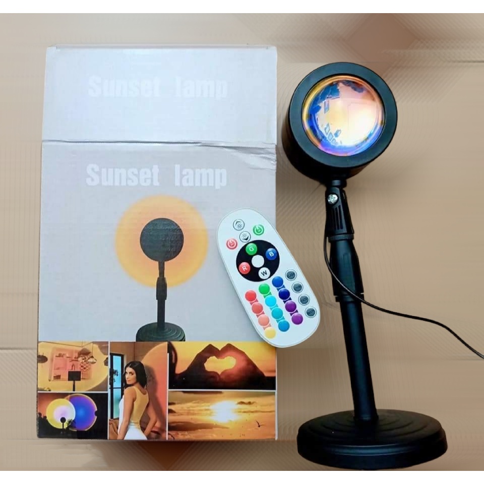 Đèn Chiếu Hoàng Hôn Sunset Light Tiktok Led 16 Màu Điều Khiển Remote