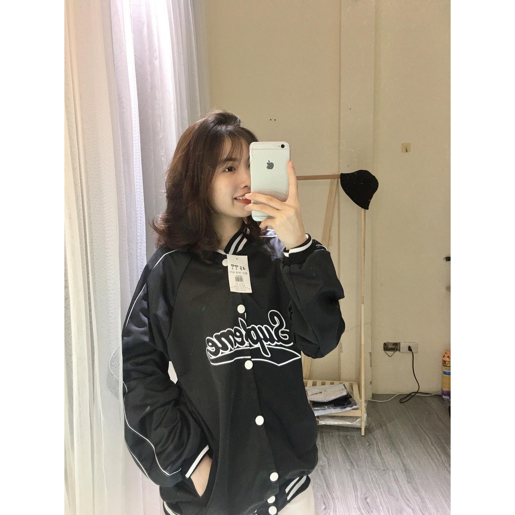 ÁO BOMBER SUPER NAM NỮ UNISEX FORM RỘNG ĐẸP TRẺ TRUNG | BigBuy360 - bigbuy360.vn