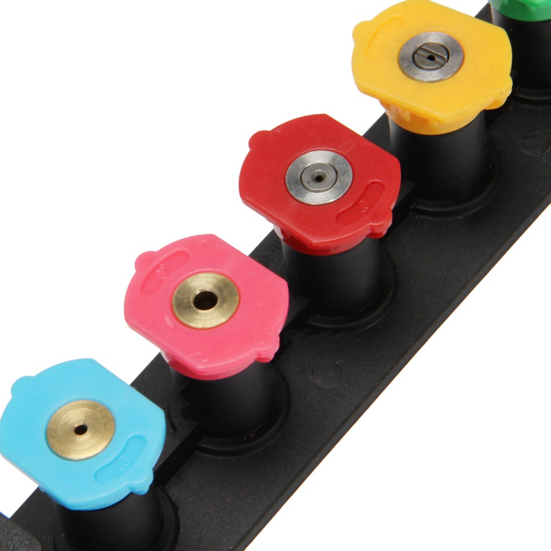 Bộ Vòi Phun Áp Suất Cao Có Giá Đỡ Vòi Phun 7 Đầu Phun 1 / 4 Inch Kết Nối Nhanh 4000 PSI