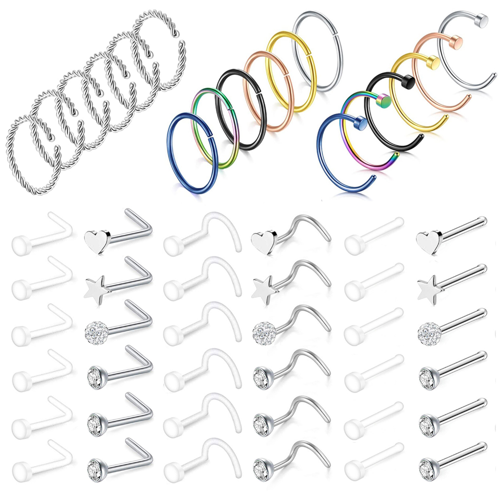 Set 54 Khuyên Mũi Phong Cách Ấn Độ Cho Nữ