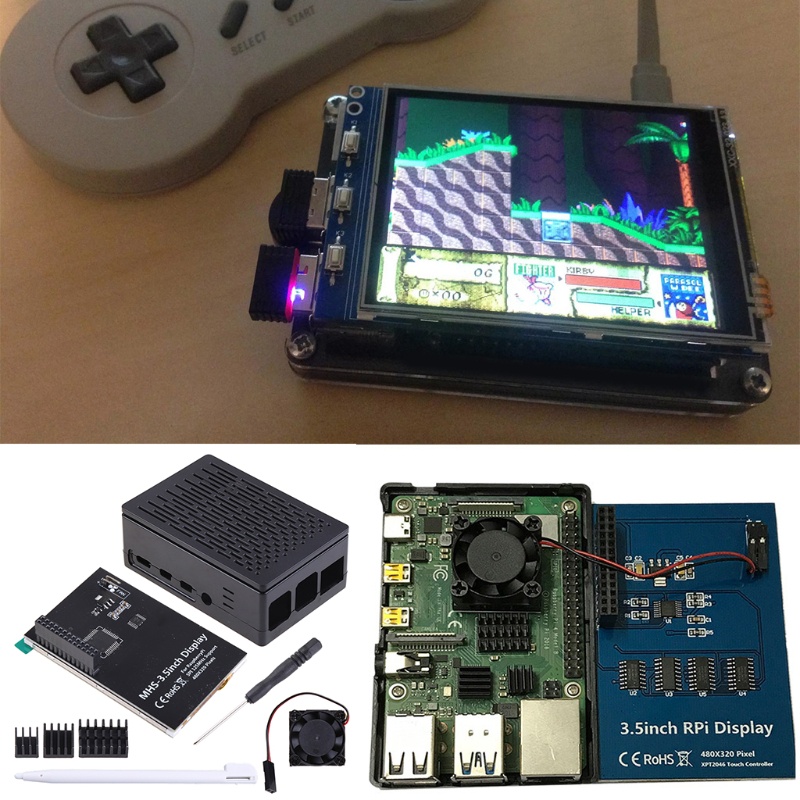 Màn Hình Cảm Ứng Kèm Quạt Tản Nhiệt NAMA 4 inch 60 + fps 800x480 Cho Raspberry Pi