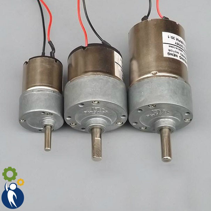 Motor Giảm Tốc 12V 57rpm Bánh Răng Kim Loại