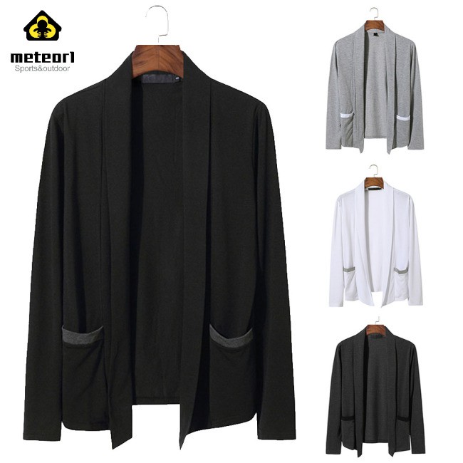 Áo Khoác Cardigan Dệt Kim Tay Dài Cho Nam