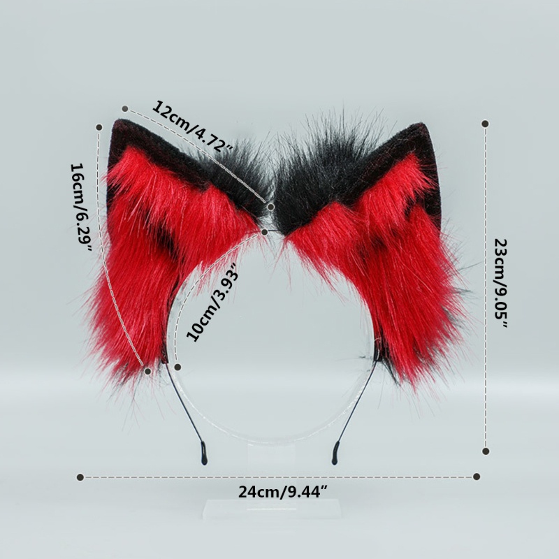 Băng Đô Tai Mèo Lông Handmade Hóa Trang Halloween