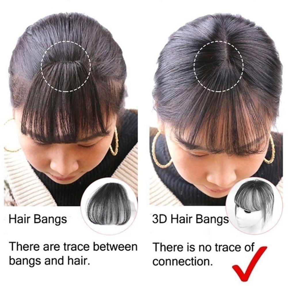 1 Bộ Tóc Giả 6 Inch Kẹp 3D Bằng Sợi Tổng Hợp Dành Cho Nữ