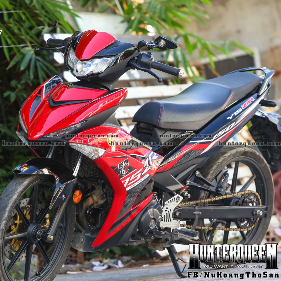 Tem rời in UV cao cấp, Y15ZR thịnh hành 2022. Dán xe Exciter 150 màu đỏ đen. Không bay màu, kích thước chuẩn