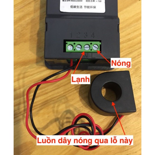 Thiết bị đo công suất 100A, công tơ, đồng hồ điện tử