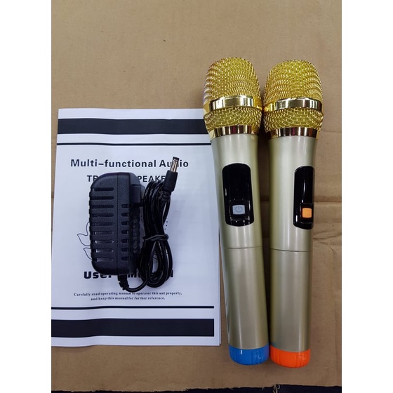 Loa kéo Karaoke Bluetooth CM.Audio CM-K10: Bass 25, Có 2 Micro không dây đi kèm