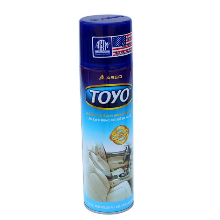 Chai xịt làm bóng đồ da và gỗ TOYO 500ml