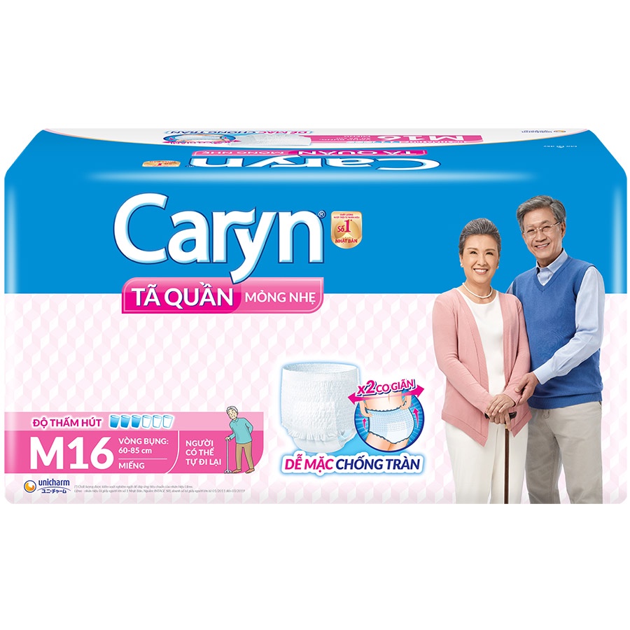 Tã Quần người lớn Caryn Size M16/L14